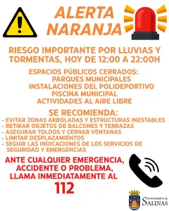 Salinas cierra parques y suspende actividades al aire libre por alerta de lluvias y tormentas
