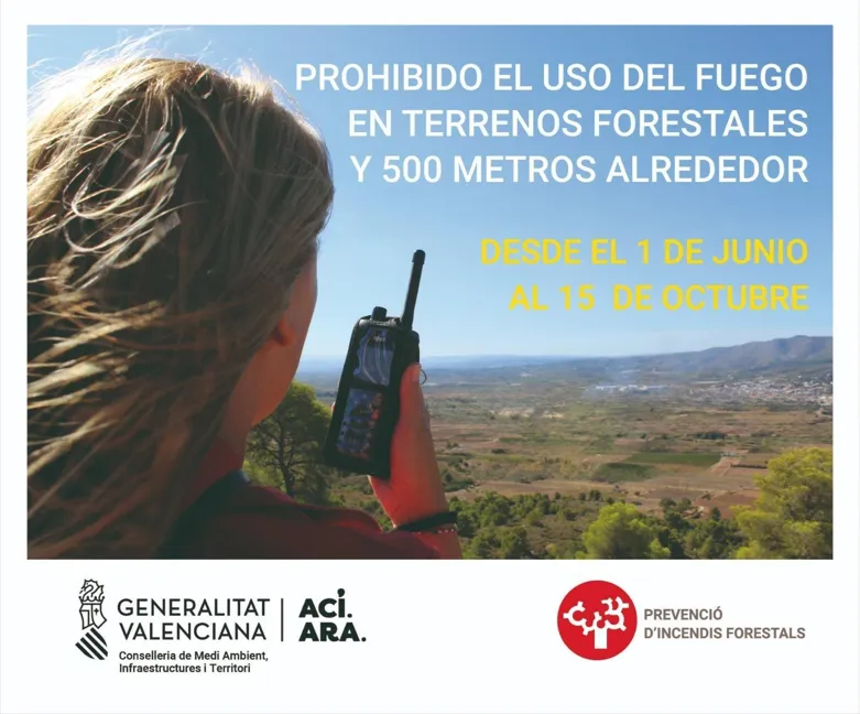 Navajas prohíbe las quemas agrícolas hasta el 15 de octubre por riesgo de incendio