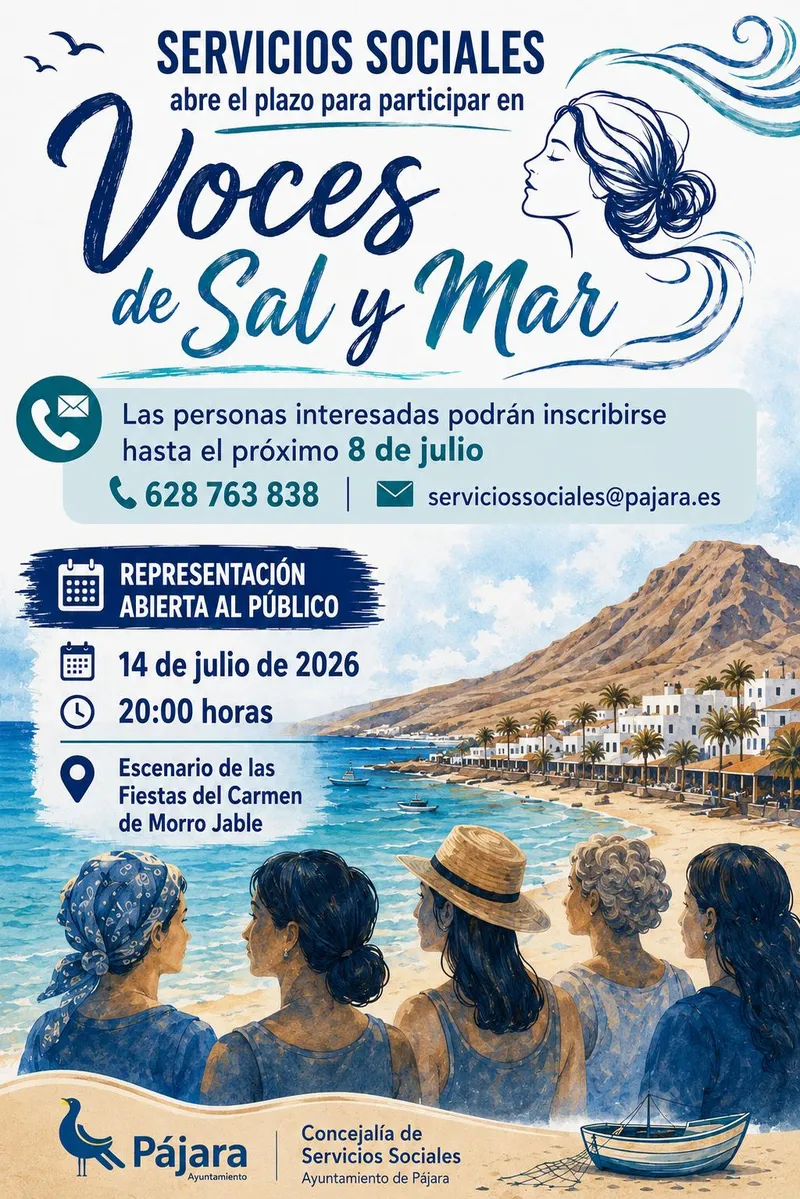 Servicios Sociales de Pájara abre inscripciones para 'Voces de Sal y Mar'