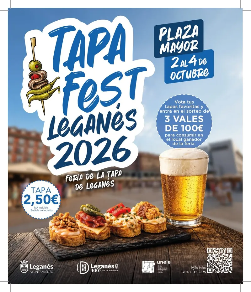 Leganés celebra Tapa Fest con 26 creaciones culinarias y actividades de ocio