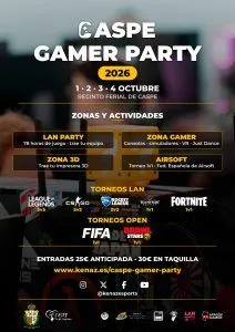 Caspe se prepara para la tercera edición de la Caspe Gamer Party