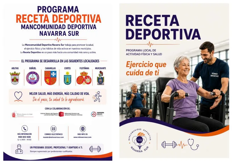 La Mancomunidad Deportiva Navarra Sur lanza el programa 'Receta Deportiva'