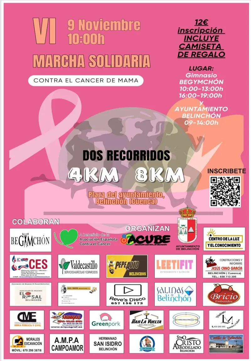 Inscripciones abiertas para la marcha solidaria: plazo para recibir la camiseta finaliza el 31 de octubre