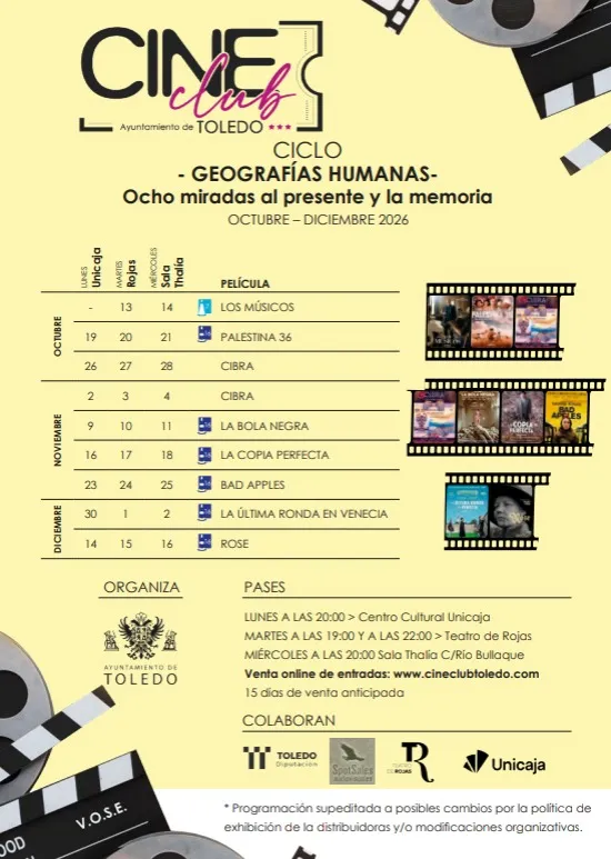 Toledo estrena ciclo de cine con 'Geografías humanas' en tres espacios culturales