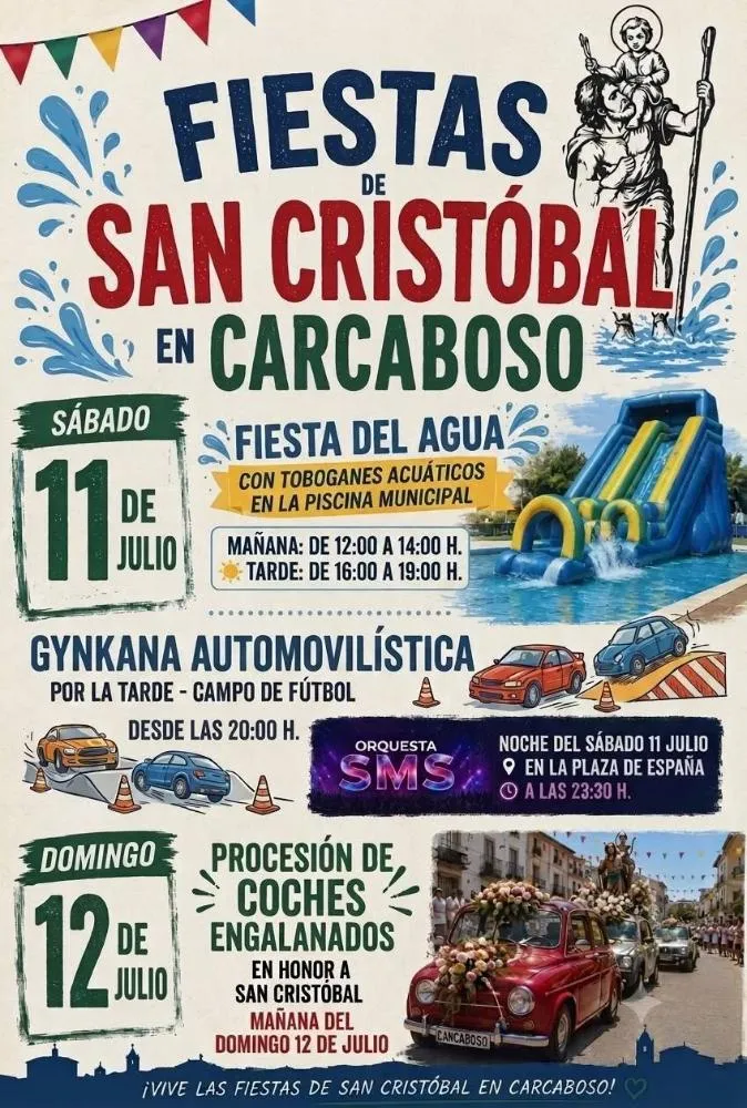 Carcaboso celebra las Fiestas de San Cristóbal el 11 y 12 de julio