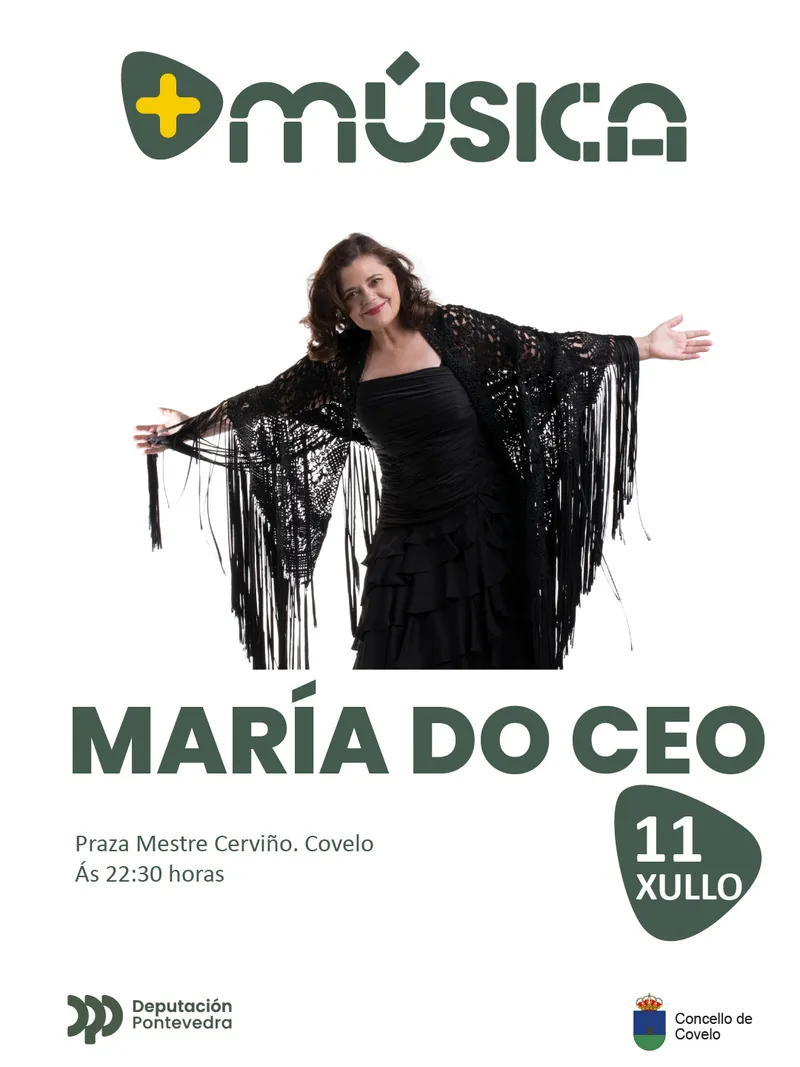 Maria do Ceo ofrecerá un concierto gratuito en Covelo el 11 de julio