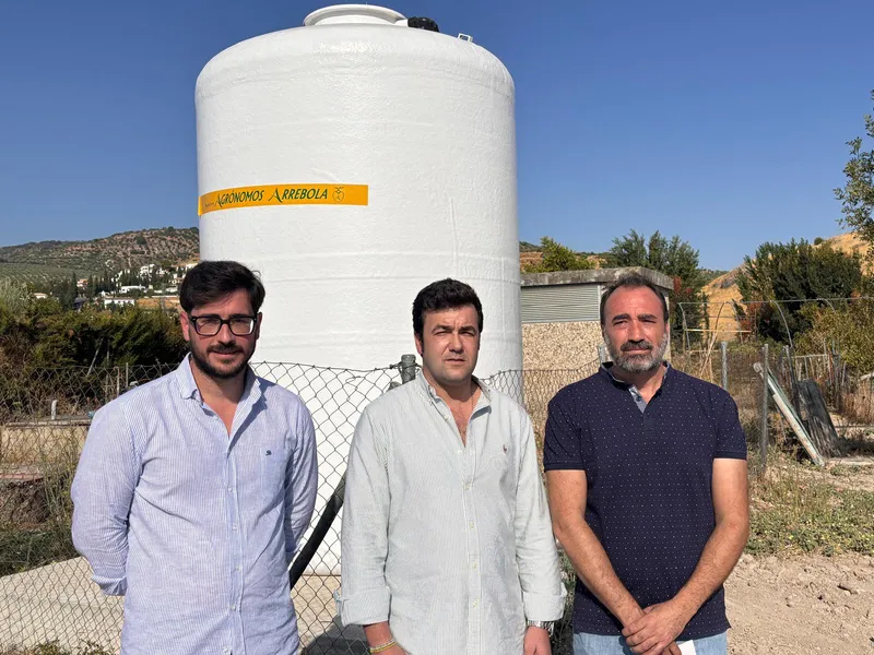 Baena mejora el riego de los huertos sociales de Huerta Sequilla con un nuevo depósito