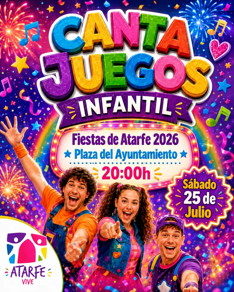 Atarfe celebra las Fiestas con un espectáculo infantil de CantaJuegos