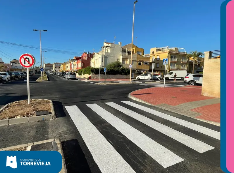 Torrevieja finaliza el reasfaltado y mejora de accesibilidad en Mar Azul y Lo Ferrís