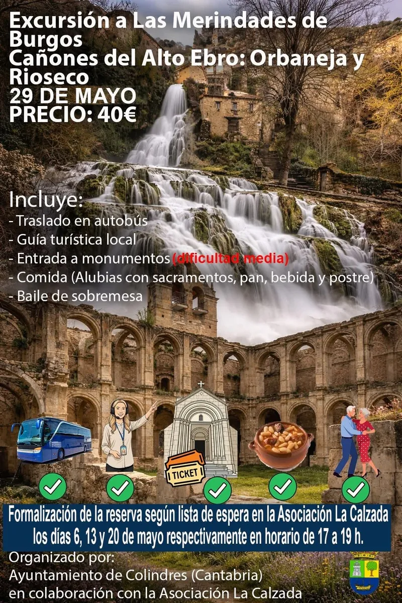 Colindres organiza una segunda excursión a Las Merindades para mayores en lista de espera