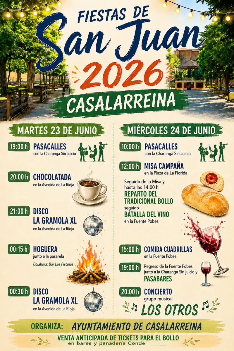 Casalarreina celebra las fiestas de San Juan los días 23 y 24 de junio