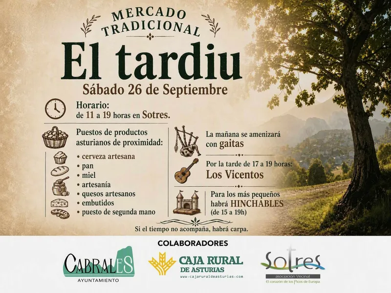 Sotres celebra su mercado tradicional con productos locales