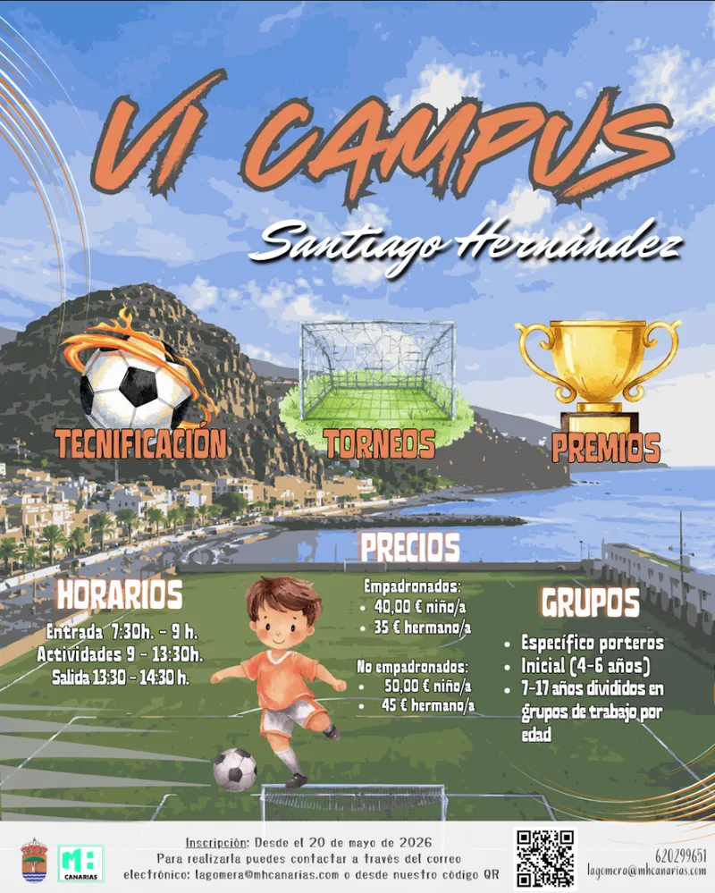 Alajeró abre inscripciones para el Campus de Fútbol 'Santiago Hernández'