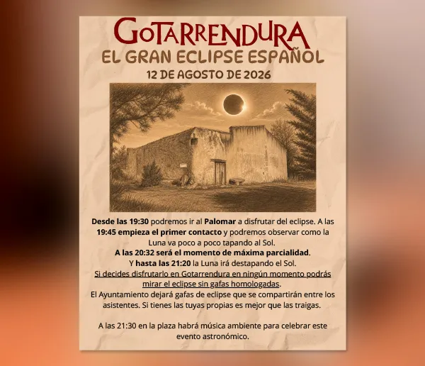 Gotarrendura celebra el gran eclipse español con observación y música
