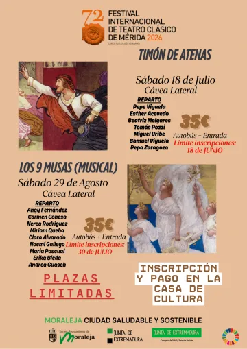Moraleja organiza excursiones al Festival de Teatro Clásico de Mérida