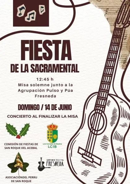 San Roque del Acebal celebra su fiesta sacramental con misa y concierto