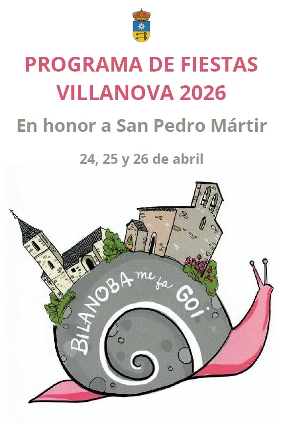 Villanova celebra sus fiestas patronales del 24 al 26 de abril de 2026