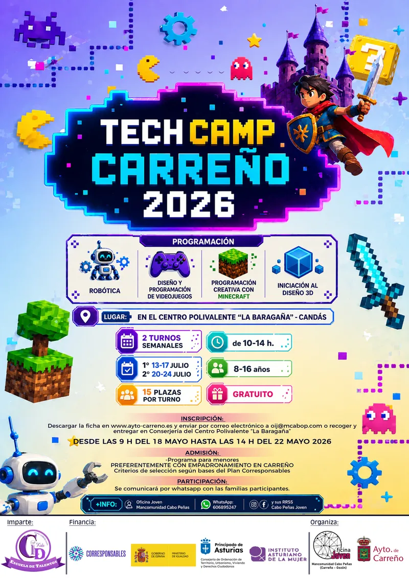 Carreño lanza campamento tecnológico gratuito para jóvenes este verano