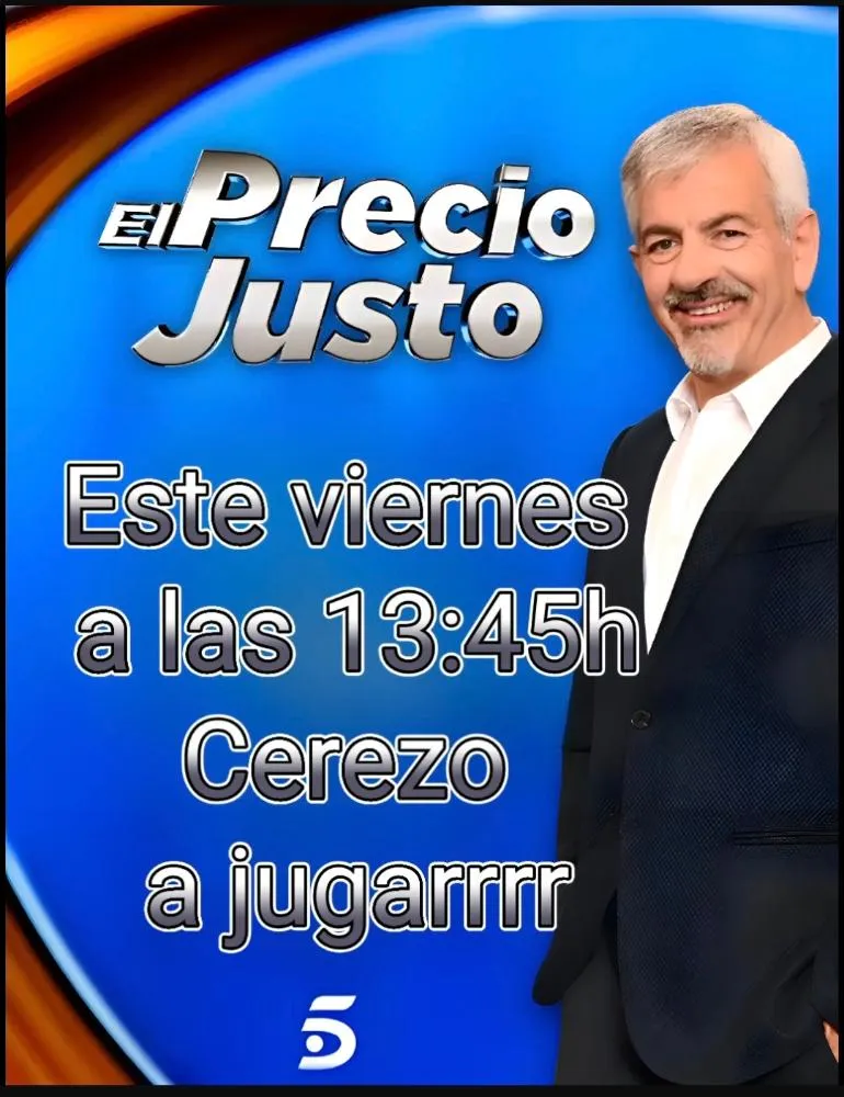 Cerezo celebra el concurso "El Precio Justo" este viernes