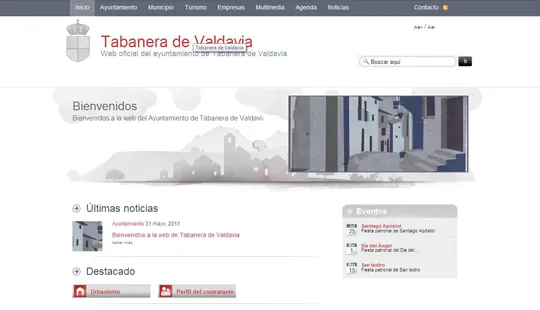 Tabanera de Valdavia estrena su portal municipal en internet