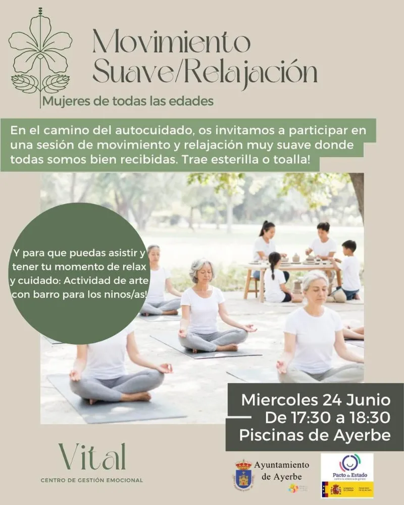Ayerbe organiza un curso de movimiento suave y relajación para junio