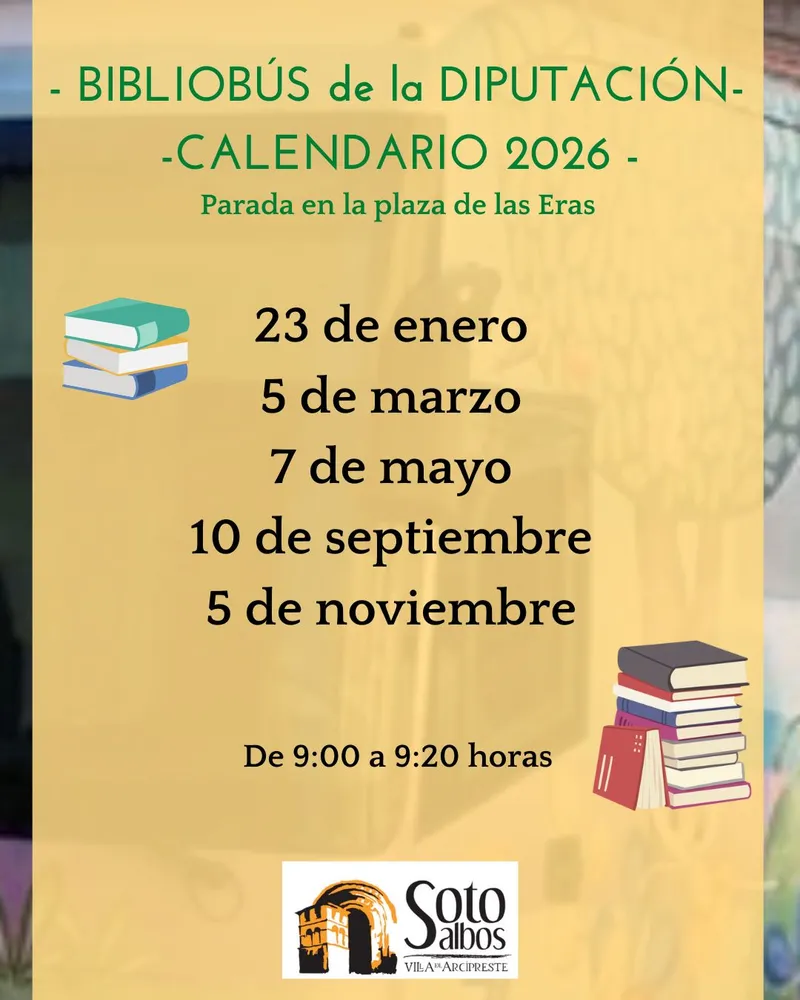 El Bibliobús de la Diputación de Segovia inicia su ruta 2026 con nuevas actividades