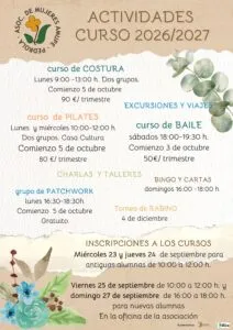 AMUPE de Pedrola lanza su programación de actividades para el curso 2026-2027
