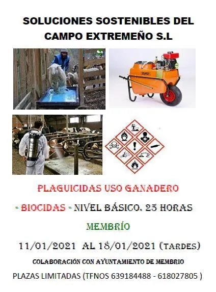 Membrío anuncia un curso de formación sobre biocidas para el control de plagas