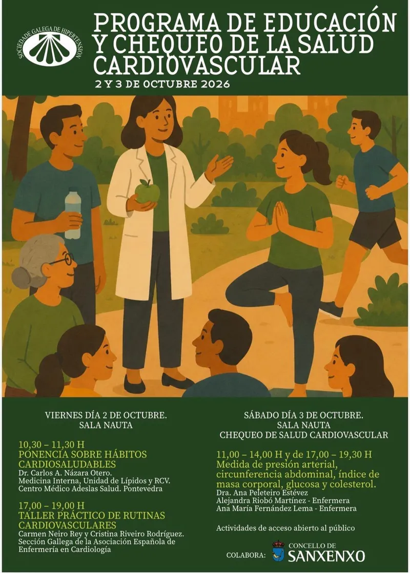 Sanxenxo acoge congresos médicos y ofrece chequeos cardiovasculares gratuitos