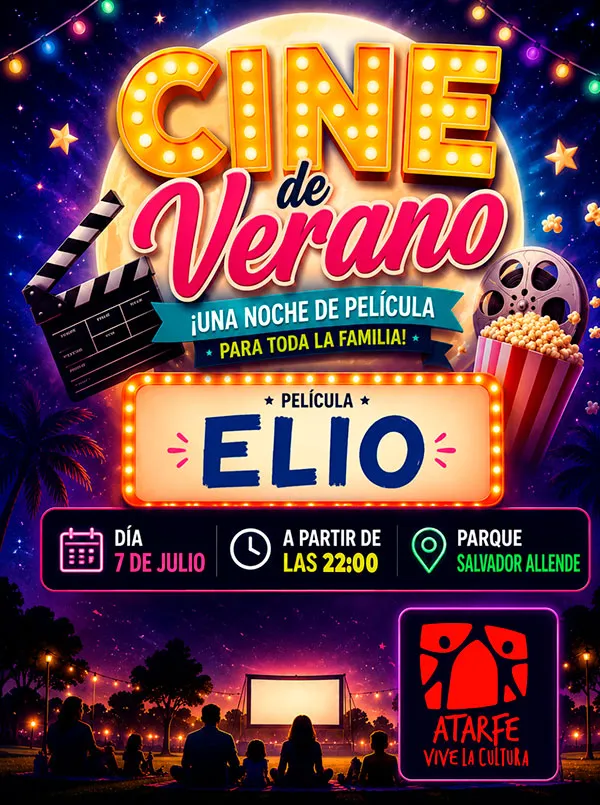 Atarfe estrena el Cine de Verano con la proyección de "Elio" en el Parque Salvador Allende