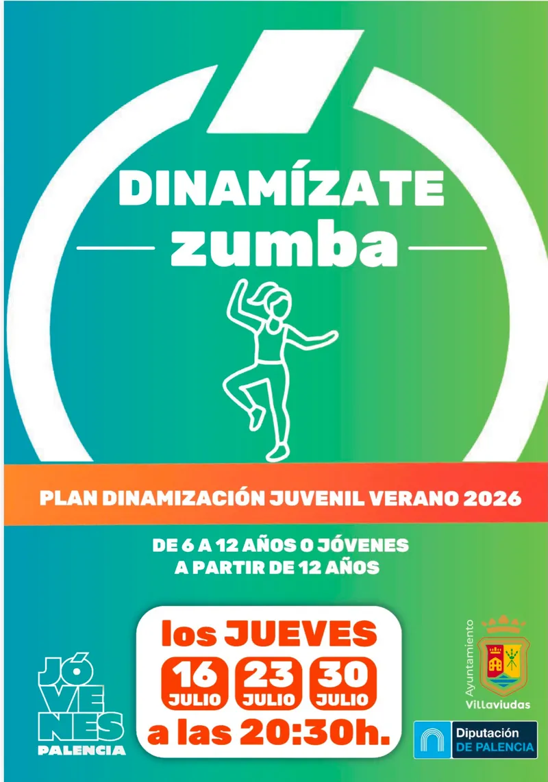 Villaviudas celebra 'Dinamízate Zumba' para jóvenes este verano