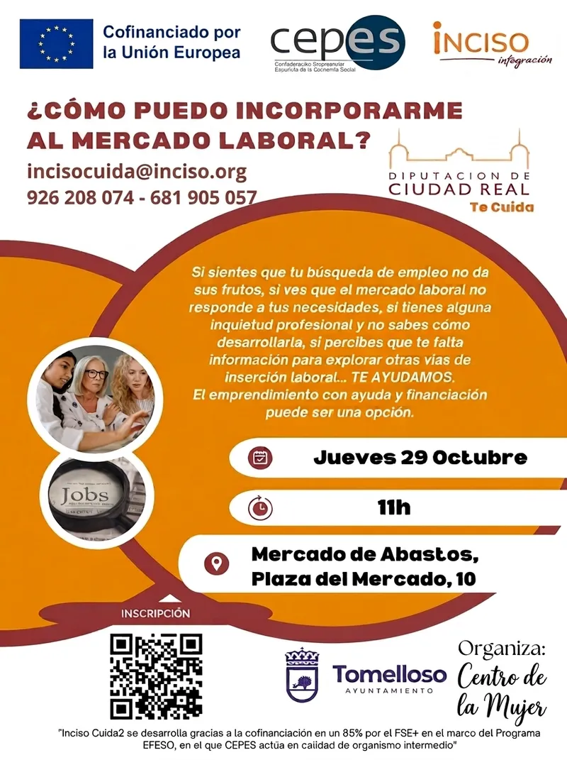 Tomelloso celebra jornada de empleo y emprendimiento en el Mercado de Abastos