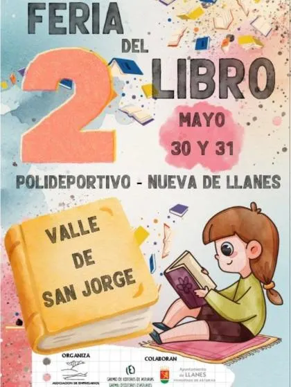 Nueva de Llanes celebra la II Feria del Libro "Valle de San Jorge"