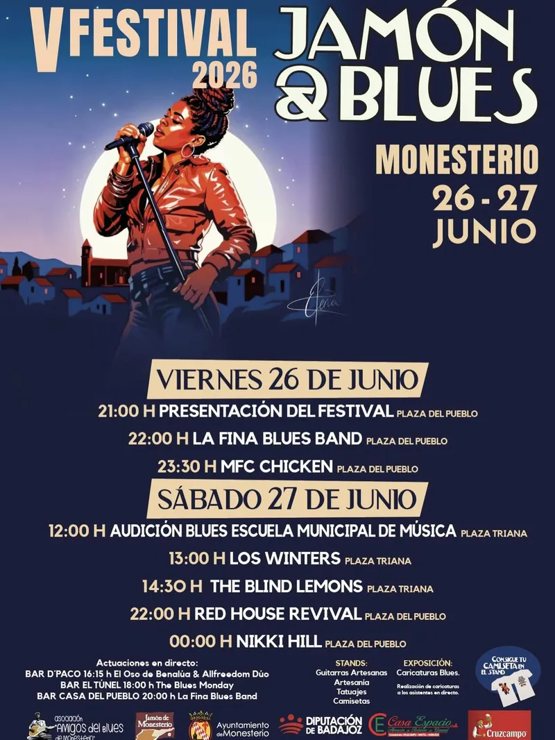 El V Festival Jamón & Blues anima la comarca con dos días de música y gastronomía