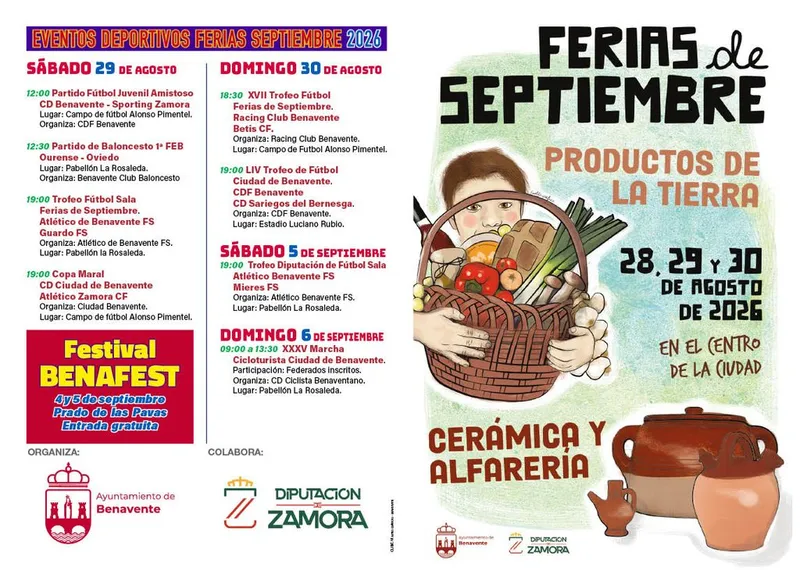 Benavente celebra las Ferias de Septiembre con un programa repleto de productos locales y actividades