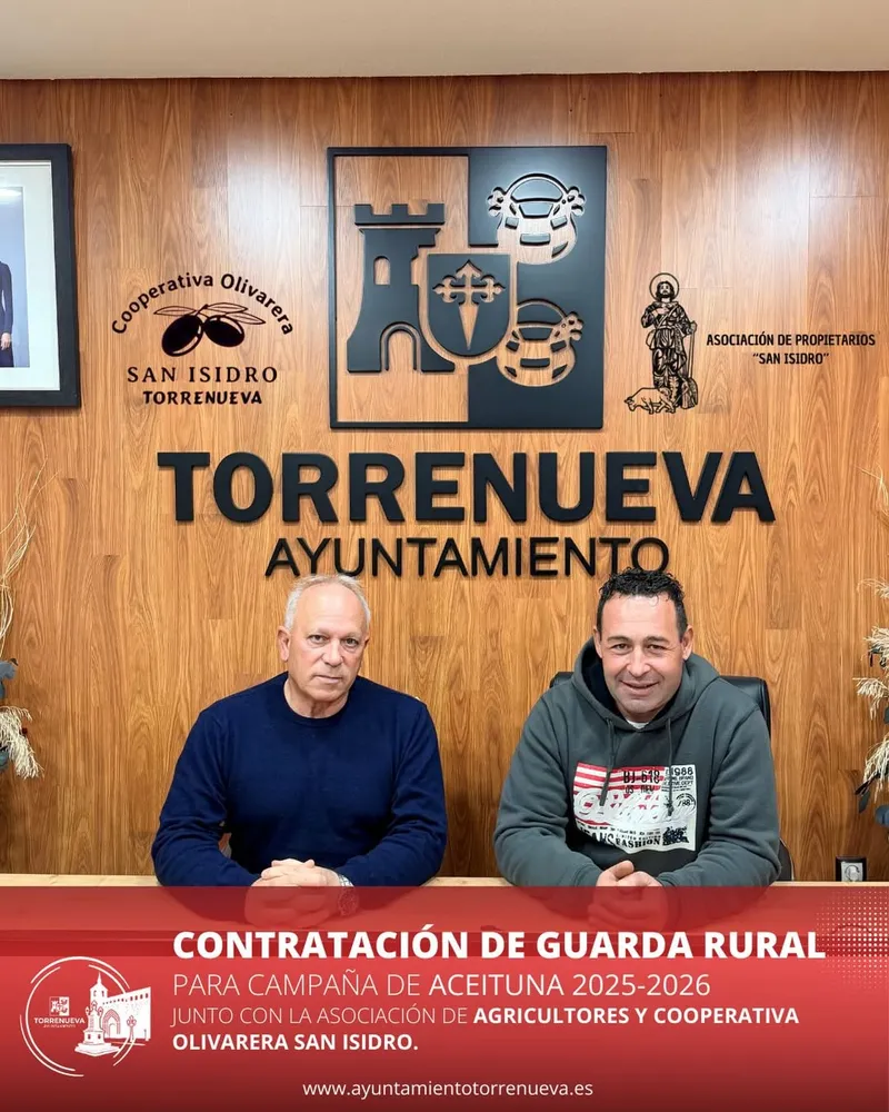 Torrenueva refuerza la seguridad del campo con la contratación de un guarda rural
