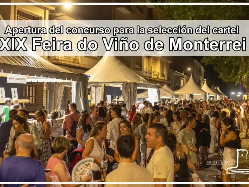 El cartel de Carmen Alberto Rodríguez anuncia la XIX Feira do Viño de Monterrei