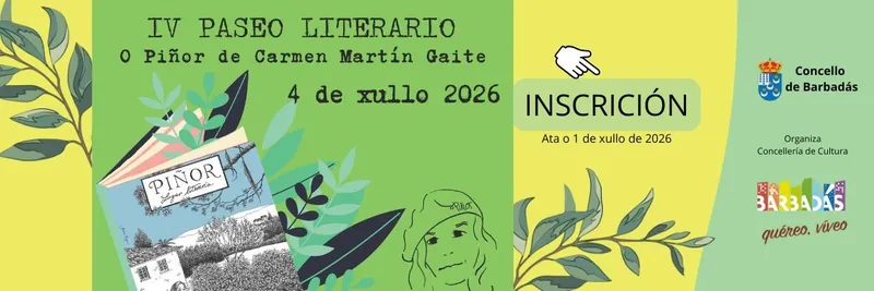 Barbadás celebra el IV Paseo Literario "O Piñor de Carmen Martín Gaite" y una exposición sobre su infancia