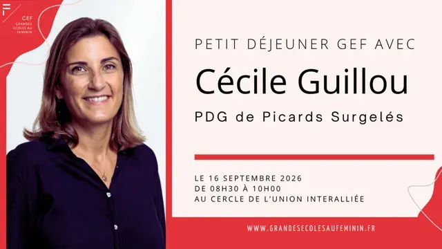 Cécile Guillou, CEO de Picard Surgelés, protagonizará un desayuno debate en París