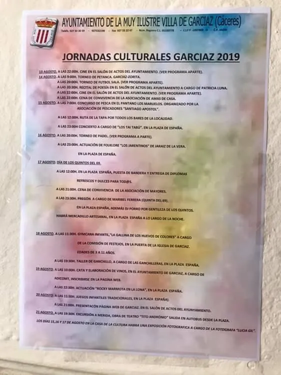 Garciaz celebra el verano con una intensa Semana Cultural