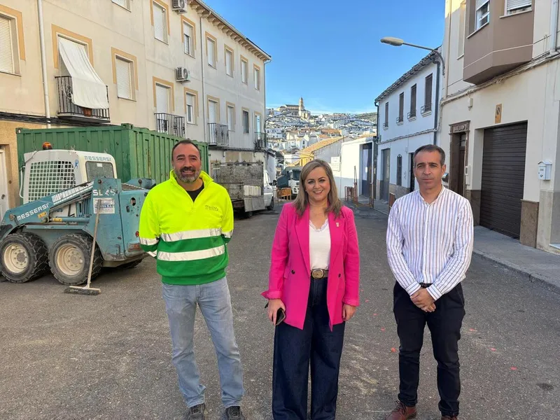 Baena inicia obras de saneamiento y mejora en calles Matadero y Federico García Lorca