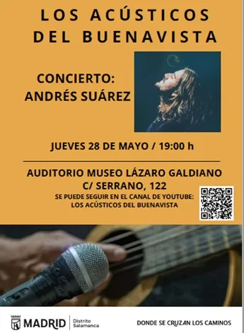 Andrés Suárez cierra el ciclo de Los Acústicos del Buenavista en Madrid