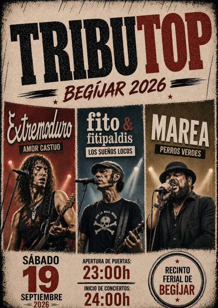 Begíjar celebra sus fiestas con TribuTOP, un homenaje al rock español