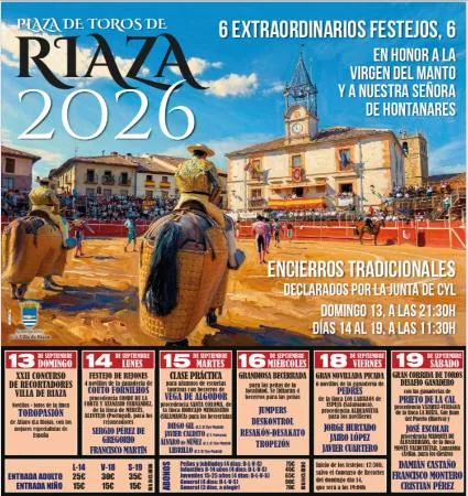 Riaza presenta su feria taurina 2026 en honor a la Virgen del Manto