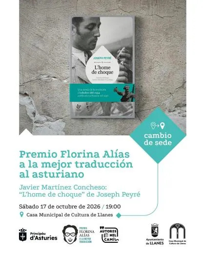 Javier Martínez Concheso presenta en Llanes su traducción premiada de 'L'home de choque'