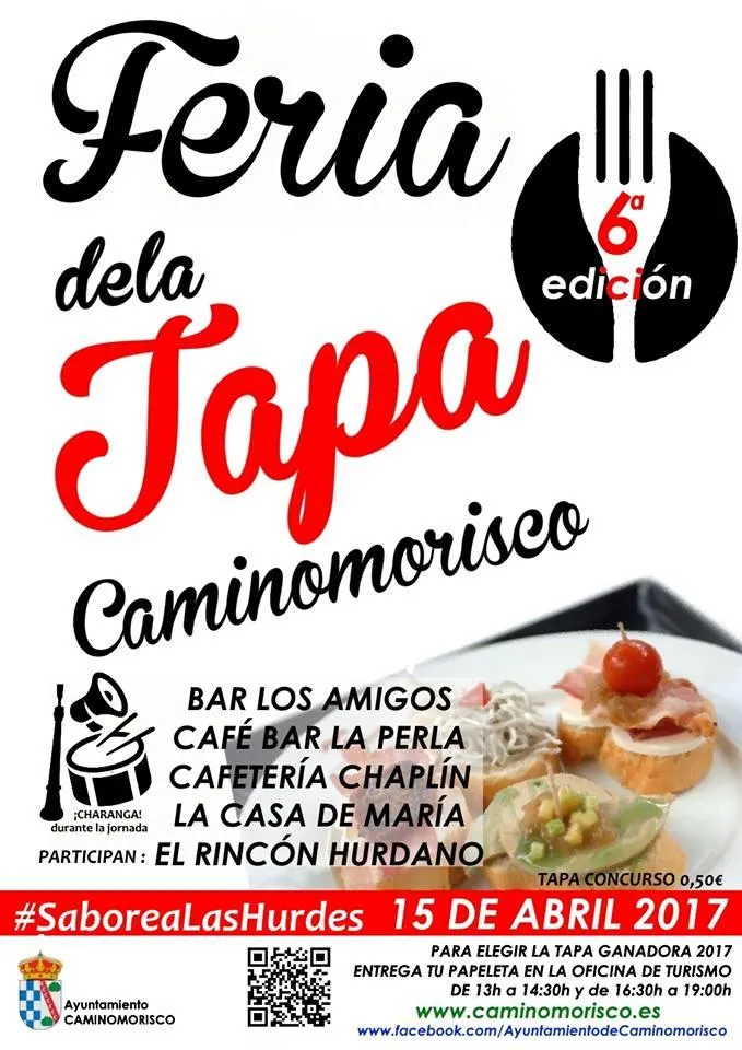 Caminomorisco celebra su Feria de la Tapa el 15 de abril