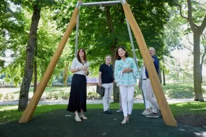 El parque de Judimendi estrena zonas infantiles, área canina y equipamientos renovados