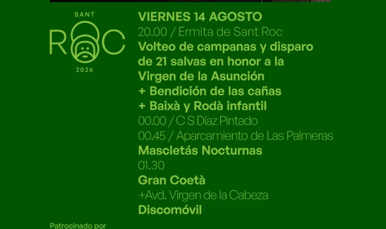 Burjassot enciende la pólvora con la Coetà, mascletás y la bajada infantil en honor a Sant Roc