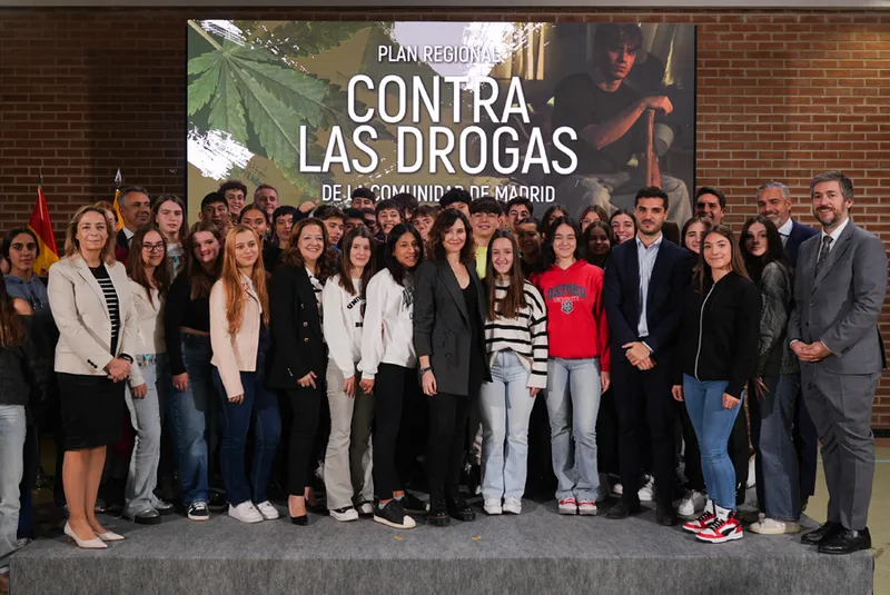 La Comunidad de Madrid lanza un plan regional contra las drogas con 75 medidas