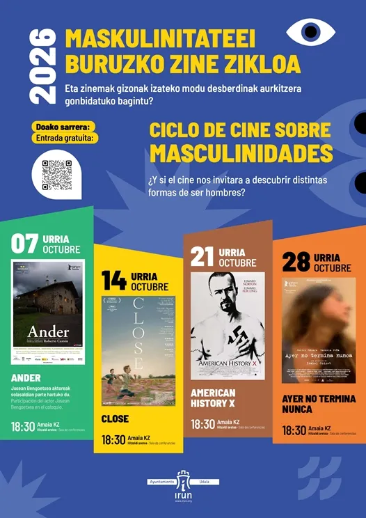 Irun estrena ciclo de cine sobre masculinidades en octubre